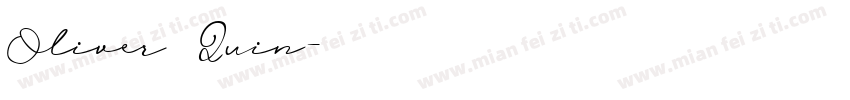Oliver Quin字体转换